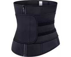 LOUZIR 'Waist Plus' sport waisttrainer - Neopreen- nylon 7 stalen baleinen - Afslank Band- corset- Buik Korset Belt -maat M