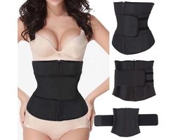 LOUZIR  'Waist Plus' sport waisttrainer - Neopreen- nylon 7 stalen baleinen - Afslank Band- corset- Buik Korset Belt -maat S