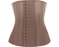 M Beige Waist trainer snel afvallen corset body shaper dames buikband na zwangerschap na operatie latex korset waist shaper lingerie kleding afslanken fitness sport Beige Standaard Maat M - Milaya Pantera ®