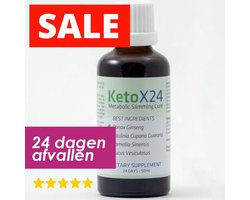 Metabolische Afslankkuur KetoX24 - Extra sterke formule - Geen streng dieet - Binnen 30 dagen, zichtbaar slanker geworden - Afvallen Snel