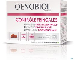 OENOBIOL Snoepremmer Afslankpillen - Gewichtsverlies - Johannesbroodpitmeel 50 Gummies