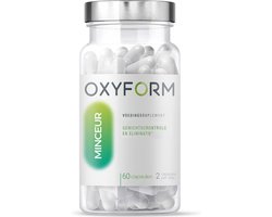 Oxyform Fat Burner I Voedingssupplement I 60 Capsules I Silhouet Control I Groene Thee, Guarana, Choline, Chromium I Normale Bloedsuiker I 1 Maand Kuur I Made In Belgium