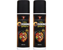 PEM Cooking Spray (400 ml) - M Double You - bakspray - spuitbus - anti aanbakspray - cholesterolvrij - met omega 3-6-9 - Voordeelverpakking