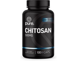 Pure. Chitosan - 500 mg - 100 capsules - goed voor cholesterolspiegel