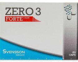 Svensson ZERO 3 forte - Afslankpillen voor snel afvallen - eetlustremmer - 60 capsules