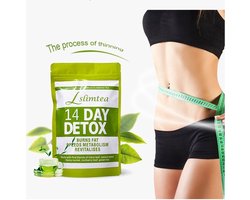 Teatox - 18 dagen kuur - detox thee afvallen - Vetverbrandende Afslankthee - detox kuur - afvallen zonder honger gevoel