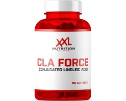 XXL Nutrition - CLA Force! - CLA Linolzuur Supplement Cholesterol Gehalte - 100% Vrij van Stimulanten - 100 Softgels