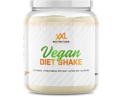 XXL Nutrition - Vegan Diet Shake - Maaltijdshake, Eiwit Shake, Maaltijdvervanger - Whey Protein Shake Incl. Vitamines & Mineralen - Vanille Caramel - 1200 Gram