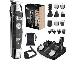 6 in 1 Baardtrimmer Mannen ProGroom - Body Trimmer Heren - Tondeuse - 90 Minuten Gebruikstijd - Waterdicht - Met oplaadstation - Haartrimmer - Bodygroomer - Multigroomer