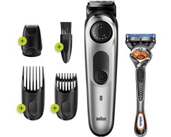 Baard en haar trimmer Braun BT5265 - Met scheermesjes set