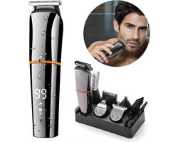 Baardtrimmer - Scheerapparaat - 11 in 1 Lichaam & Baard Trimmer - Tondeuse - Skull Shaver - Body Groomer - Scheerapparaten Mannen - Neustrimmer