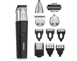 BaByliss Lithium Power 11 in 1 Multitrimmer MT812E - 6 Opzetkammen (Baard, Kaaklijn, Lichaam) - 0.4mm - 10mm - 100% Waterproof