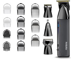 BaByliss Super-X Metal Series Multigroom MT991E - Special Edition - Draadloos - Precisietrimmer, neustrimmer, foilshaver