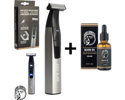 Barnie Cosmetics® Easy Blade | Baardtrimmer | Incl. Luxe baardolie | Trimmer Baard | Trimmer voor Mannen | Scheerapparaat en Styler | Draadloos Waterdicht