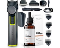 Blade Boutique 8-1 Baardtrimmer + Baardolie Set - Baardtrimmer - Trimmer - Scheerapparaat - Baardolie