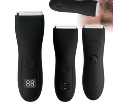 Bodygroomer Mannen - Waterdicht - Body Trimmer Heren - Manscaped - Schaamhaar Trimmer Mannen - Lcd-Scherm - Zwart