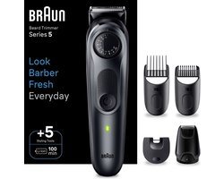 Braun Baardtrimmer - Series 5 - BT5420 - Trimmer Voor Heren met Stylingtools en 100 Minuten Gebruiksduur