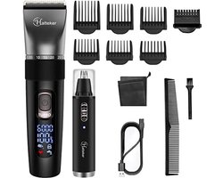 Cordless Hair Clipper Beard Hair Trimmer Hair Cutting Kit voor Mannen Vrouwen Kids Barber Clippers Neus Hair Trimmer IPX7 Waterdicht Professional