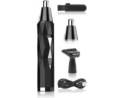 DailySupplies® Neustrimmer Mannen - Bodygroomer - Scheerapparaat - Oortrimmer - Zwart