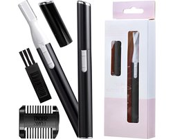 Eyebrow & Nose Hair Trimmer with 2 Trimming Tips - Men Women Nose Hair Eyebrow Shaper