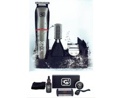 G G 1989 - Baardtrimmer/ Bodygroomer - 6 in 1 - Voor mannen - Waterdicht - Voor baardhaar - Hoofdhaar - Lichaamshaar + 5 delig baardverzorging set