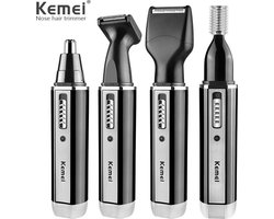 Kemei Km-6630 4 In 1 Oplaadbare Baard Wenkbrauw Oor Neus Scheerapparaat Persoonlijke Verzorging Tondeuse Scheerapparaat Trimmer