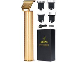 Krexs Gouden Baardtrimmer - Tondeuse - Trimmer - Scheerapparaat - Mannen – Baard