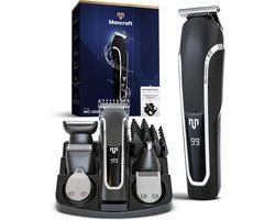 Mancraft Premium 6 in 1 Baardtrimmer Set Mannen - Waterdicht - Trimmer voor Baard en Lichaam - Met Neustrimmer Opzetstuk