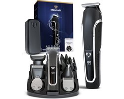 Mancraft Premium 6 in 1 Baardtrimmer Set Mannen - Waterdicht - Trimmer voor Baard en Lichaam - Met Reisetui