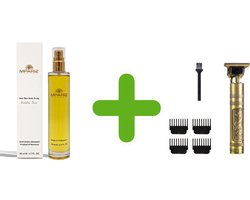 Mannen tondeuse + (FREE) Argan Olie - SPF30 - Professionele Draadloze Trimmer - Argan Olie Mpariz -100% PURE ARGAN OLIE