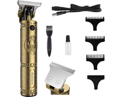 Mãrske Professionele Barber T-blade Trimmer Draadloos - Oplaadbaar - Inclusief 3 opzetkammen - Buddha Trimmer - Baardtrimmer