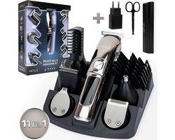 MetuX® - 14-in-1 Multi Grooming Kit - Body Trimmer Set Heren - Nat & Droog Trimmen - Draadloze Baardtrimmer - Waterdicht Scheerapparaat Geschikt voor Lichaam / Baard / Neus / Oor / Intieme Delen - Waterproof Bodygroomer - Multigroomer Tondeuse