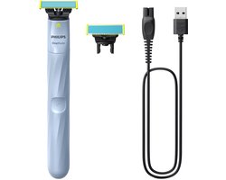 Philips OneBlade First Shave QP1324/30 - Scheerapparaat - Voor de eerste scheerbeurt - Met extra Anti-Frictie mesje