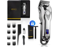 Professionele Baardtrimmer - Baardtrimmer Mannen - Haartrimmer - Trimmer Mannen - Multigroomer - Zilver - Trimmerset - Complete Set