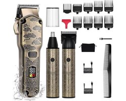 Professionele Tondeuse Set voor Haar en Baard, Waterdicht 3-in-1