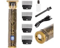 Shuke Barber - Detailer Trimmer T-Blade Trimmer - Baard en Haartrimmer Draadloos - Oplaadbaar - Inclusief 4 opzetkammen - Buddha Trimmer - Baardtrimmer