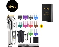 Trimmer Baard 10 In 1 - Haartrimmer Mannen Met Kam- Tondeuse Mannen Hoofdhaar Met Led Display - 100% Tevredenheidsgarantie - Incl. 10 Opzetstukken