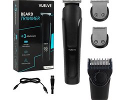 Vuelve TS/1345 Baardtrimmer - Waterdichte All-in-One Trimmer voor Mannen - Zwart - Perfect voor Baard en Lichaam