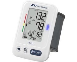 A&D UB-533 - Bloeddrukmeter pols - 2 x 60 geheugenplaatsen