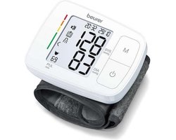 Beurer BC 21 Bloeddrukmeter pols - Hartslagmeter – Onregelmatige hartslag - Risico-indicator - 2 Gebruikersgeheugen – Spraakfunctie - Manchet pols 14-19,5 cm - Incl. batterijen - 5 Jaar garantie