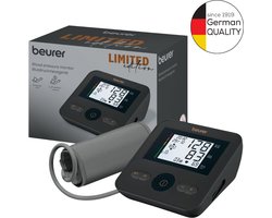 Beurer BM 27 Bloeddrukmeter bovenarm - Aanbevolen door Hartstichting - Onregelmatige hartslag - Risico-indicator - Manchet 22-42 cm - Manchet-aanbreng controle - Klinisch gevalideerd - Incl. batterijen - 5 Jaar garantie - Zwart/Bruint