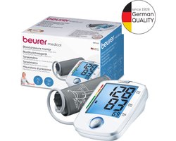 Beurer BM 44 Basic XL Bloeddrukmeter bovenarm - Aanbevolen door de Hartstichting - XL verlicht display - Manchet 22-30 cm - Klinisch gevalideerd - HealthManager Pro app - Onregelmatige hartslag - 5 jaar garantie