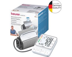 Beurer BM 51 Comfort Bloeddrukmeter bovenarm - EasyClip manchet 22-42 cm - Met 1 hand aan te brengen - Test: zeer goed - App: Health Manager Pro - Onregelmatige hartslag - 2 Gebruikers - XL verlicht display - 5 Jaar garantie