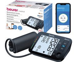 Beurer BM 54 Bluetooth® Bloeddrukmeter bovenarm - Smart - Zeer goed beoordeeld - XL Display - Manchet tot 44 cm - Hartslagmeter - Onregelmatige hartslag - Risico-indicator - Beurer HealthManager Pro app - 5 Jaar garantie