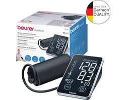 Beurer BM 58 - Bloeddrukmeter bovenarm - Onregelmatige hartslag - Risico-indicator - 2 Gebruikersgeheugen - App: Beurer Healthmanager Pro - XL touch display - 5 Jaar garantie