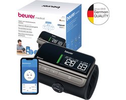 Beurer BM 81 Smart Bloeddrukmeter bovenarm - Geïntegreerde EasyLock manchet 24-40 cm - Bluetooth® - Risico-indicator - Inflation Technology - 2 Gebruikersgeheugen - Onregelmatige hartslag - Gratis app: Health Manager pro - 5 Jaar garantie