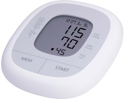 Grundig Bloeddrukmeter Bovenarm - Bloeddruk en Hartslag - LCD Scherm - Incl. Manchet - Wit