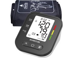 Inventum BDA435 - Bloeddrukmeter bovenarm - Hartslagmeter - Manchet 22 tot 42 cm - Volautomatisch - Onregelmatige hartslag - Inclusief batterijen