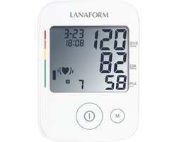 Lanaform - ABPM-100 - Bloeddrukmeter Bovenarm - Hartslagmeter - Aanbevolen Door Hartstichting - Detectie Van Hartritmestoornissen - Manchet 22 Tot 30 Cm - 4 Gebruikers - Klinisch Gevalideerd