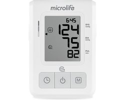 Microlife BP B2 Basic - Bovenarm Bloeddrukmeter - Klinisch Gevalideerd - Nr. 1 bij Huisartsen - Aanbevolen door Hartstichting - Zachte Opomping - 30 Geheugens - 5 Jaar Garantie